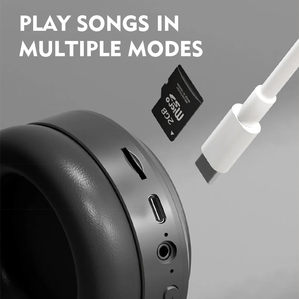 Foldable Wireless M5 Headset BulutoothS Gaming Earphone Super Bass Stereo Headphones For Phone Computer