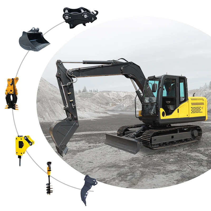 Construction 8 ton excavator excavator Machine 13.5 Ton  8ton Crawler Excavators For Sale