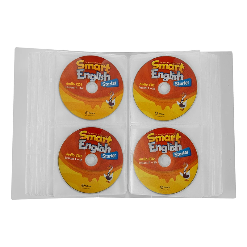 Лидер продаж на Amazon, 104, чехол для DVD, CD с биркой, портативный чехол для DVD/VCD, PP защитный бумажник, папка для бумажников