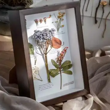 Black Top Loading Wood Deep Shadow Box Ticket Memory Shadow Box