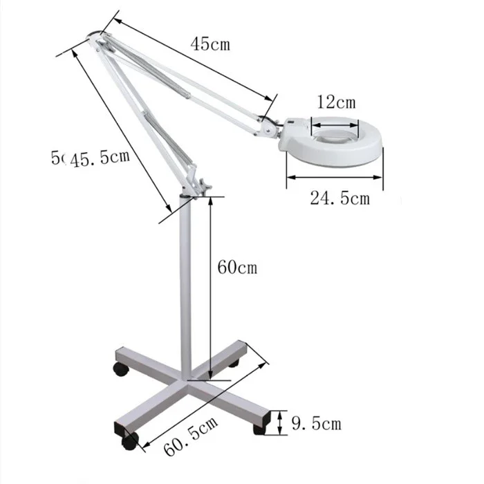 86E 20X   LED Magnifying Lamp for Reading/Light folding magnifying glass/desktop magnifying lamp