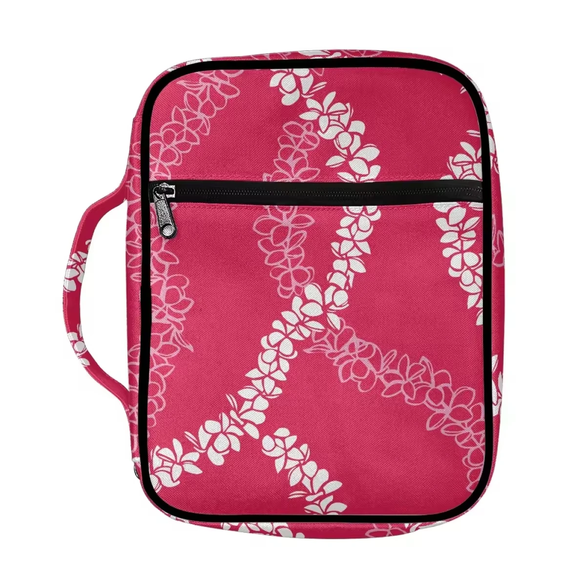 Wholesale Cheap Bible Bags Puakenikeni Lei Art Design Pattern Printed on-demand portable handbag Moisture-proof Bible Case