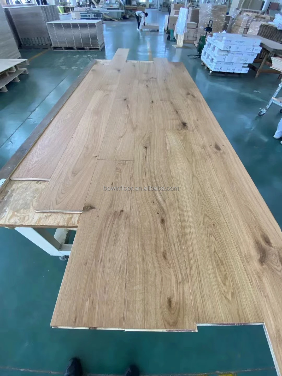 natural UV brushed oak parquet European white oak engineered timber floor