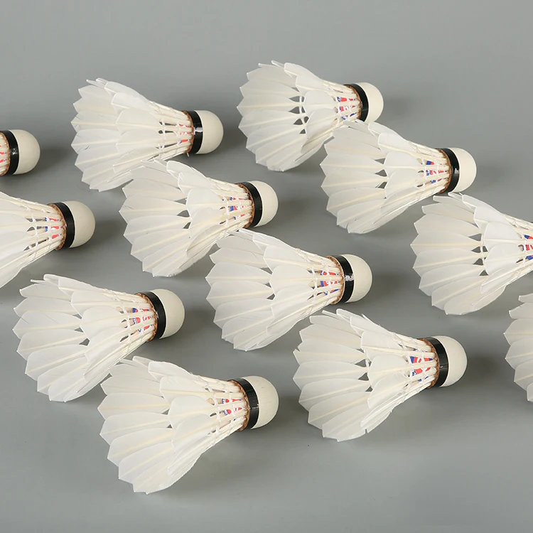 Most Durable Top Quality Professional play All Round Pure White Feather Badminton Shuttlecock