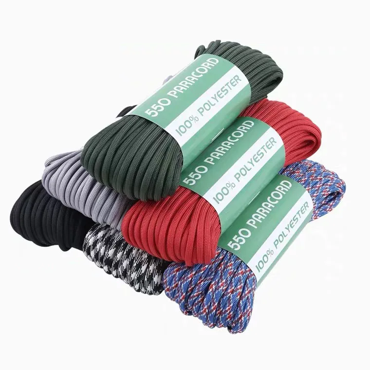 Плетеный шнур из полиэстера 7 нитей 4 мм Паракорд 550 фунтов