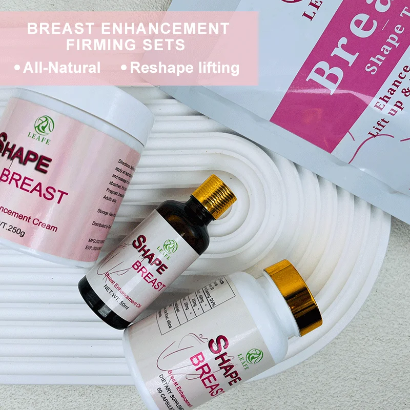 Natural Breast Enlargement &Enhancement increasing Capsule Cream Oil Set Big Boobs Breast Lifting Pills Tea And Firming Products