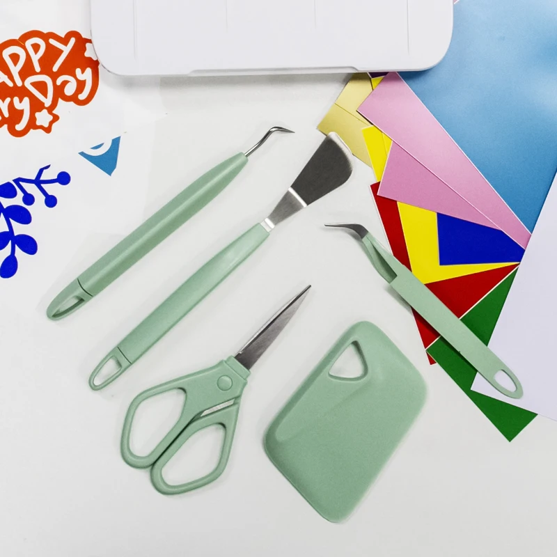 Coolinbo weeding kits craft vinyl weeding tools set and sticky cutting mat precision craft vinyl tools kit for silhouette