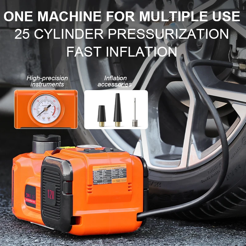 Portable Hydraulic Car Lift  Good Quality Car Jack Stand With Electric Wrench Air Compressor