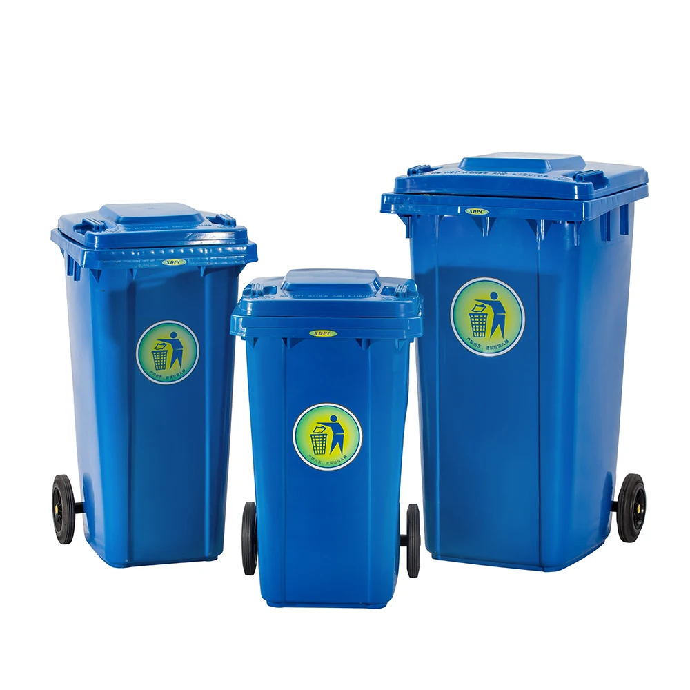 240 liter outdoor plastic trash rubbish bin waste container