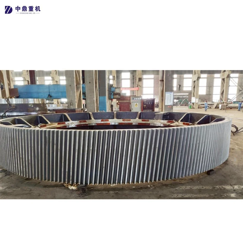 Casting segment customized girth gear/cement mill ring gear/rotary kiln gear wheel