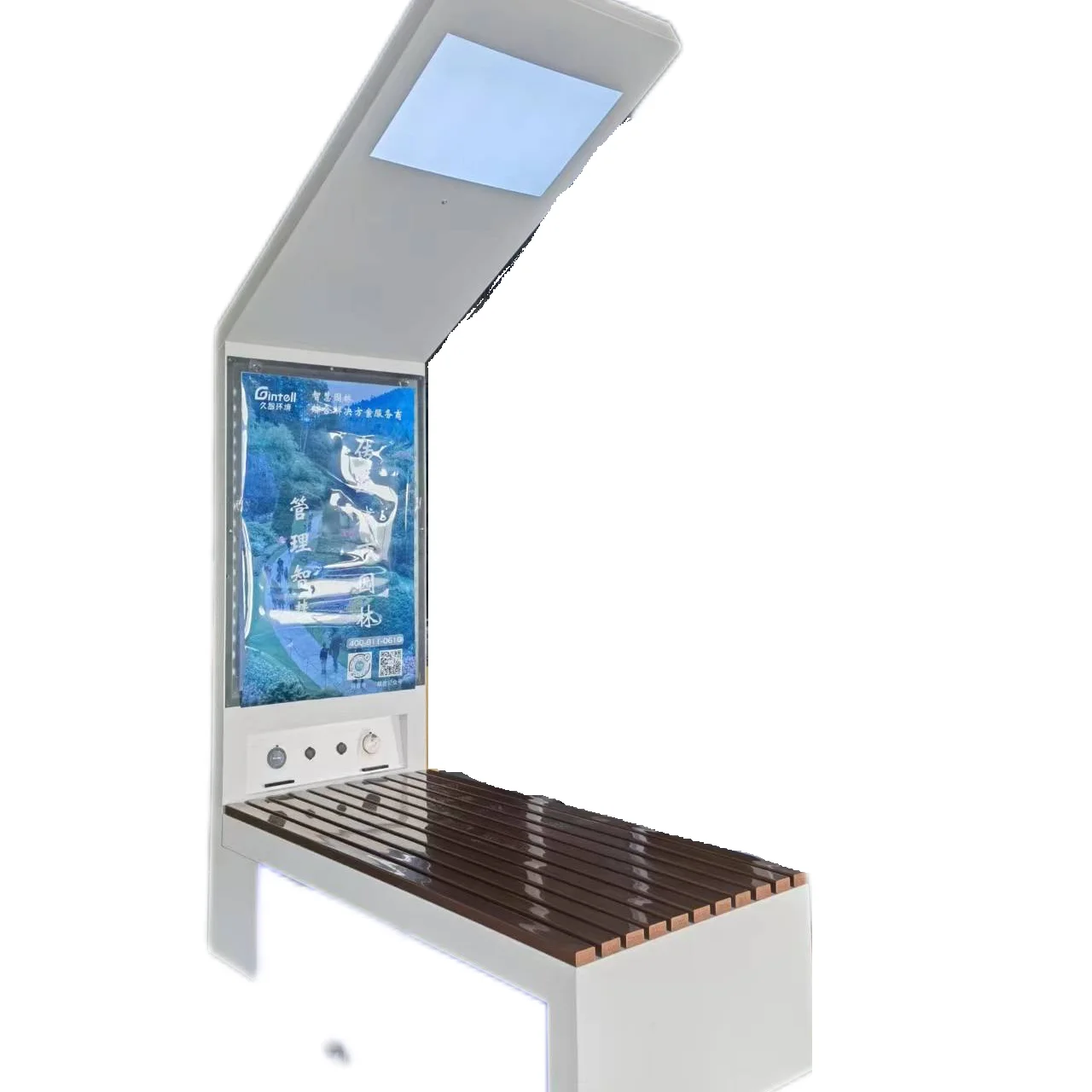 Factory Direct 2022 Solar bench outdoor bench Intelligent bench with WiFi / charging / Bluetooth