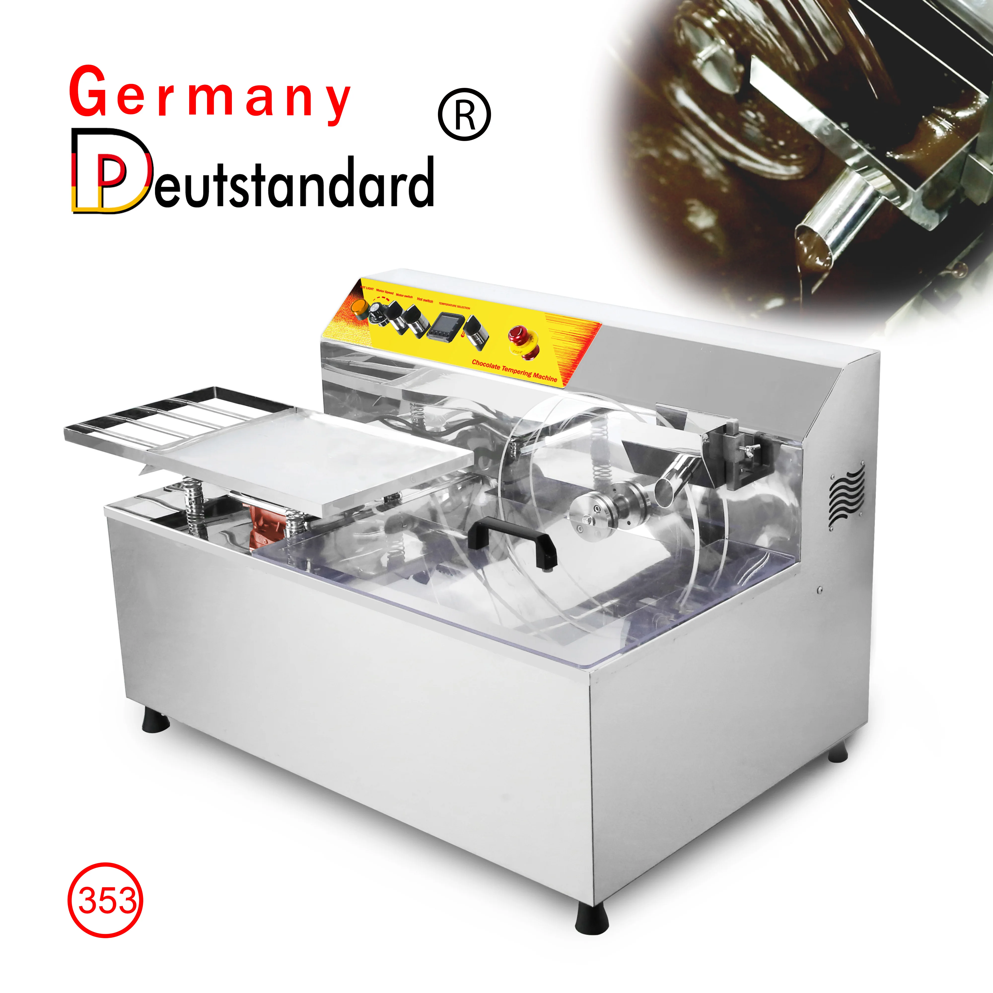 Continuous Small Chocolate Tempering Machine Chocolate making machine for factory sale