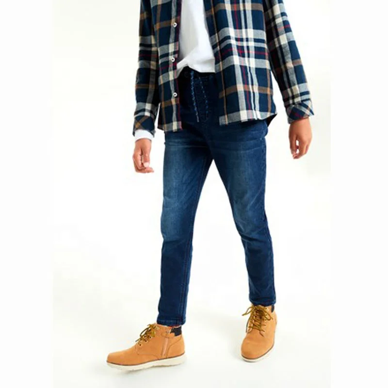 
2021 Customized Logo China Manufacturer Top Quality Boys Rinse Regular Fit Jeans 