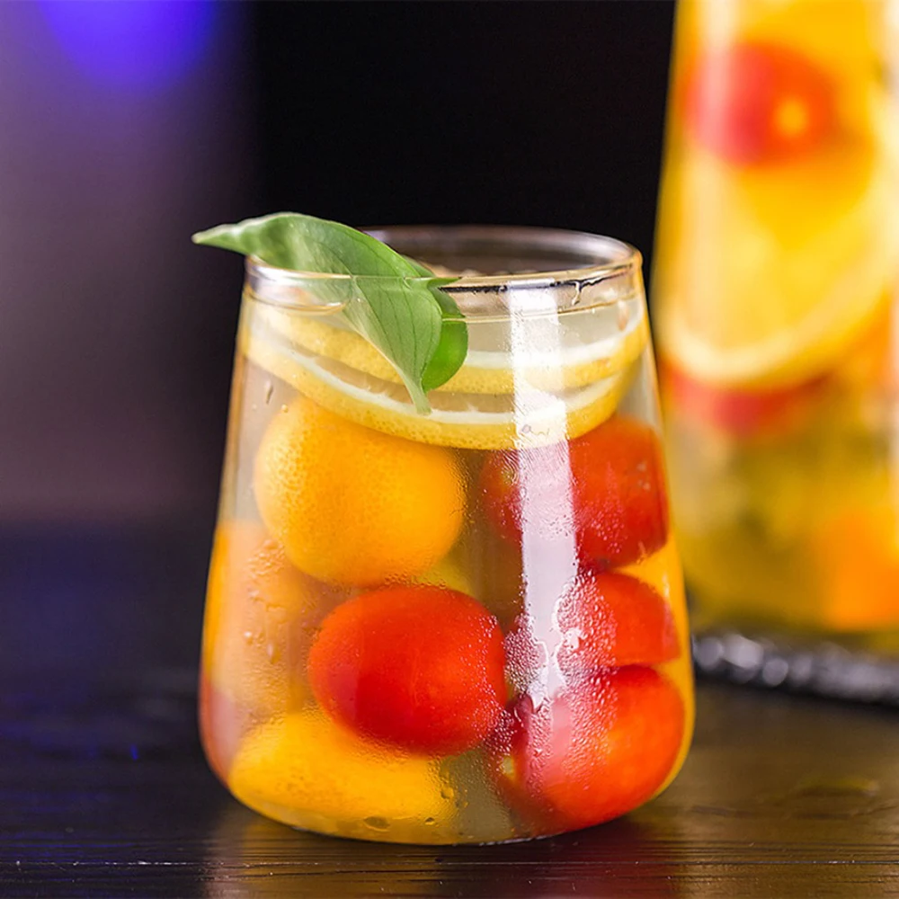 High quality high borosilicate glass cup vertical cup beer drinking glasses Iced Coffee Glass Cups barware