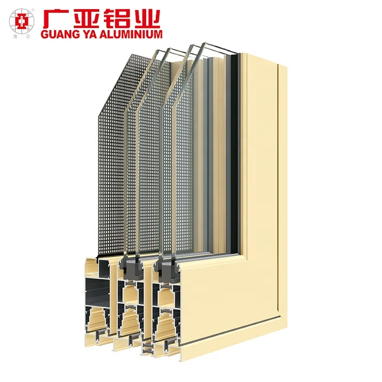 Factory Price durable energy saving sliding doors double glazed aluminum profiles