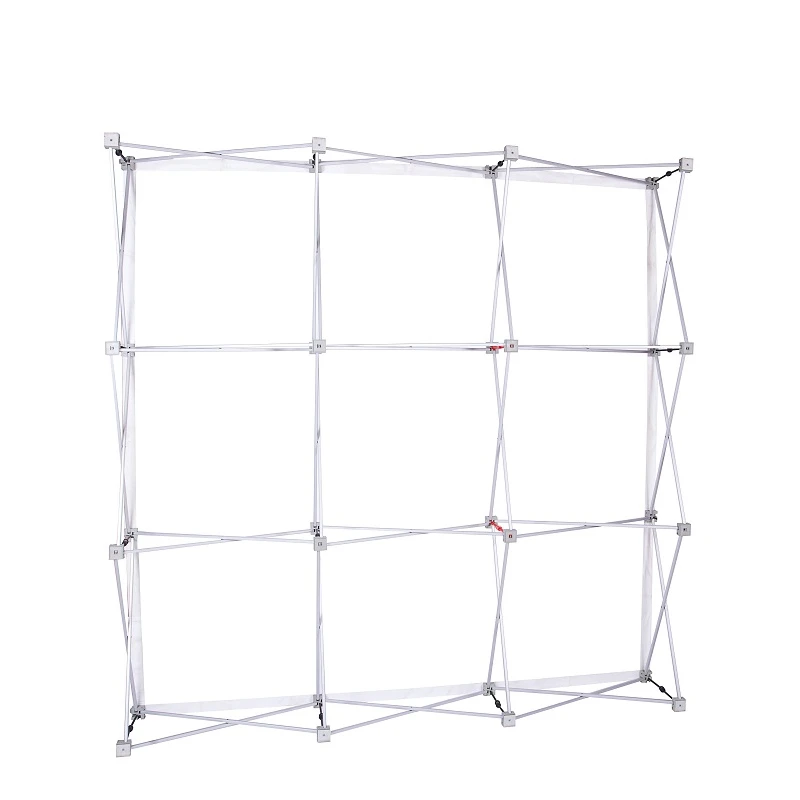 Hot Sale Exhibition Trade Show Aluminum Fabric Backdrop Pop Up Display Stand for Wall Banner