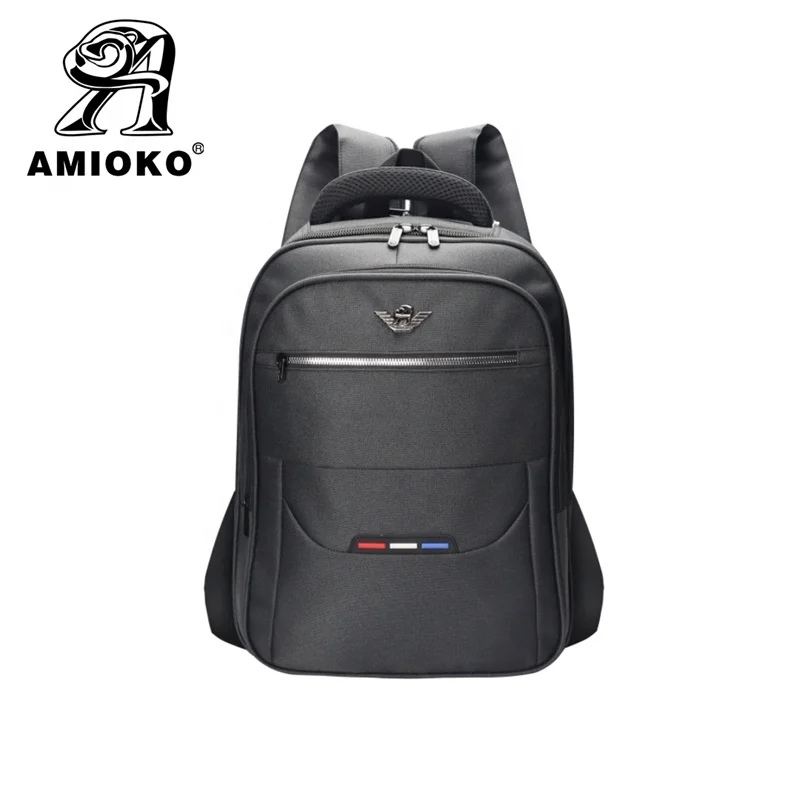 Custom Logo Teenagers Boy School Backpacks 16 Inches Fashion Zipper Water Proof Men Business Bag Laptop Backpack