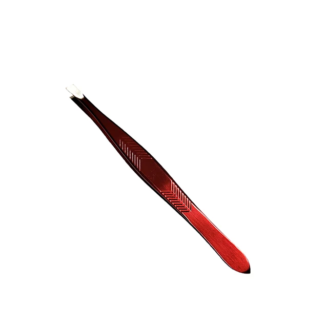 Professional stainless steel extension lash strip tweezers volume black gold eyebrow eyelash tweezer for eyebrows