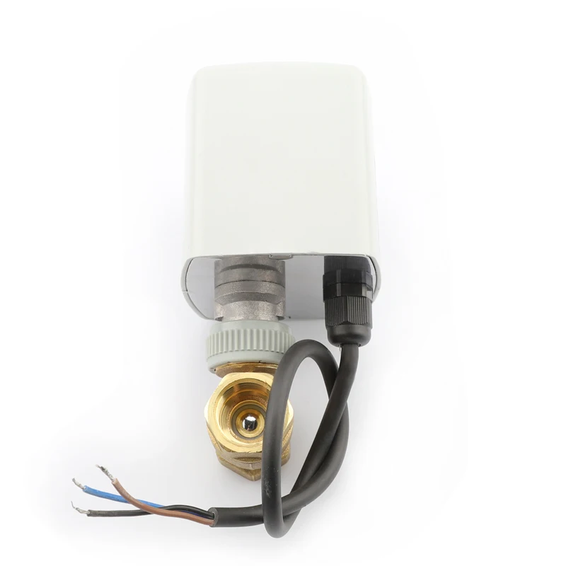 Латунь 2 way Электрический шаровой клапан 12V 24V модуляции моторизованный для центрального кондиционирования воздуха Прохладный нагрева