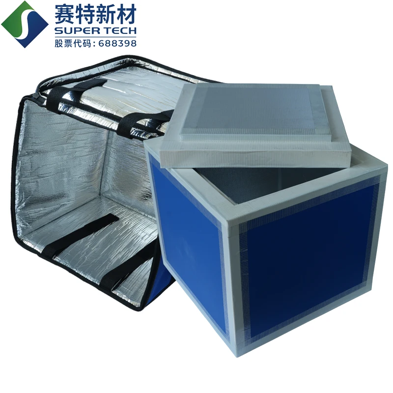 Portable Vacuum Insulated Cold Cooler Chain Box for Vaccine and Blood Storage for Beach Food delivery Use