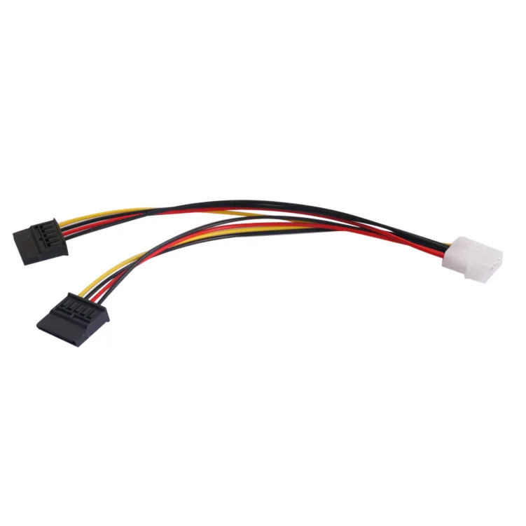 4-контактный разъем Molex на два разъема SATA 15-контактный Y-образный разветвитель для жесткого диска кабель адаптера
