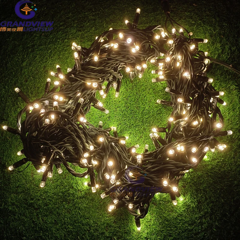 IP65 Водонепроницаемая светодиодная гирлянда с резиновым кабелем для Рождественского украшения света