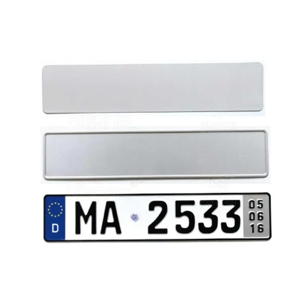 Euro Blank Aluminum Blank Wholesale License Plates with Reflective Film
