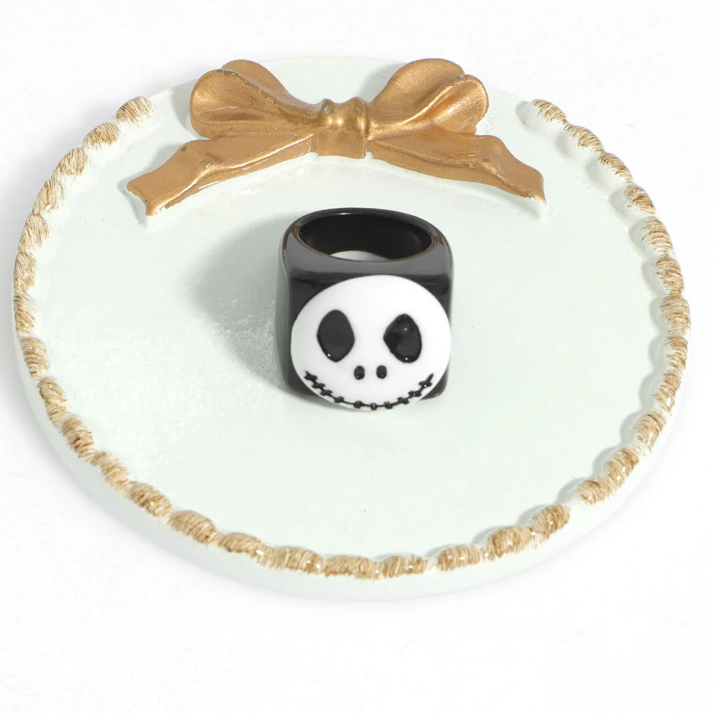 Wholesale Halloween Ring Skeleton Ghost Bat Pumpkin Creative Resin Index Finger Acrylic Rings Jewellery