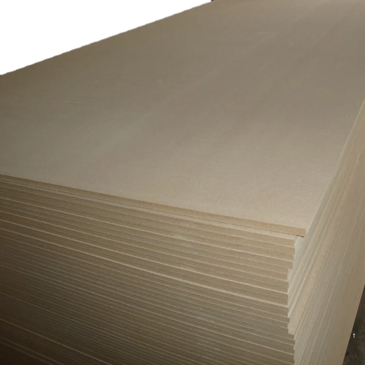 Best quality 3mm 6mm 12mm 15mm 18mm raw plain fibreboards mdf wood board for furniture making