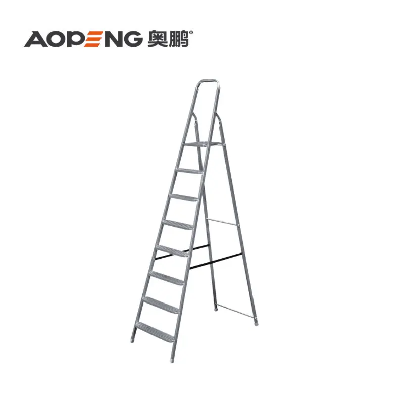 Aopeng Safety and lightweight 8 narrow step steel folding ladder