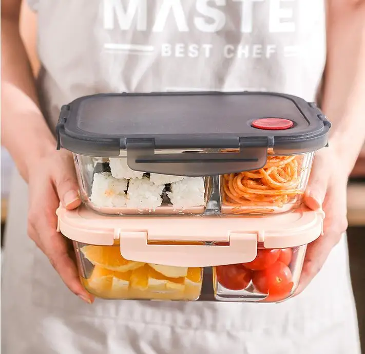 Eco Take Away Food Packaging Bento Kids Glass Lunch Box Container