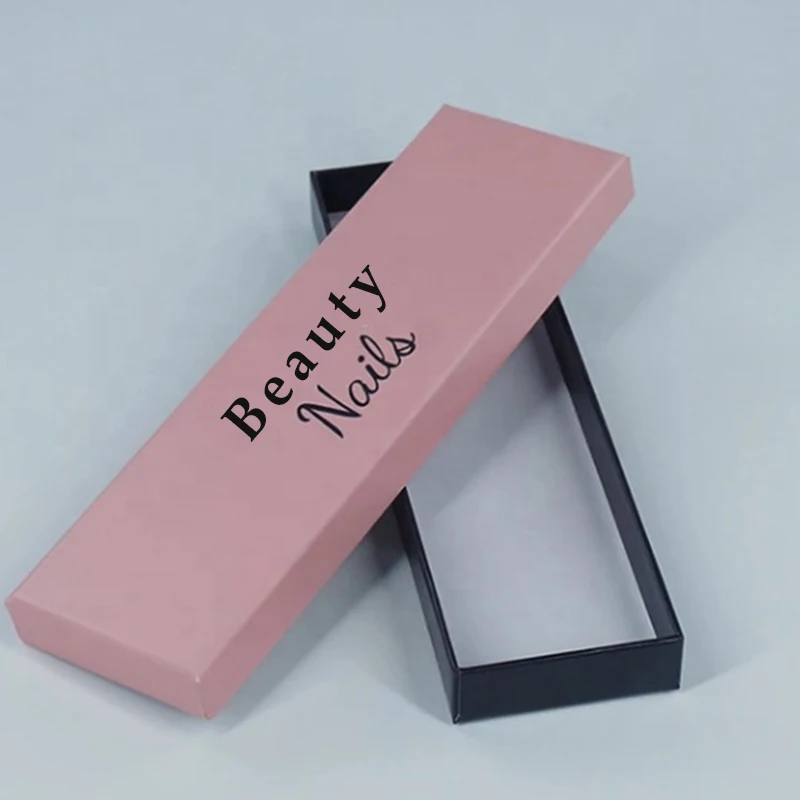 
2021 new high quality packages factory press on nail packaging box 