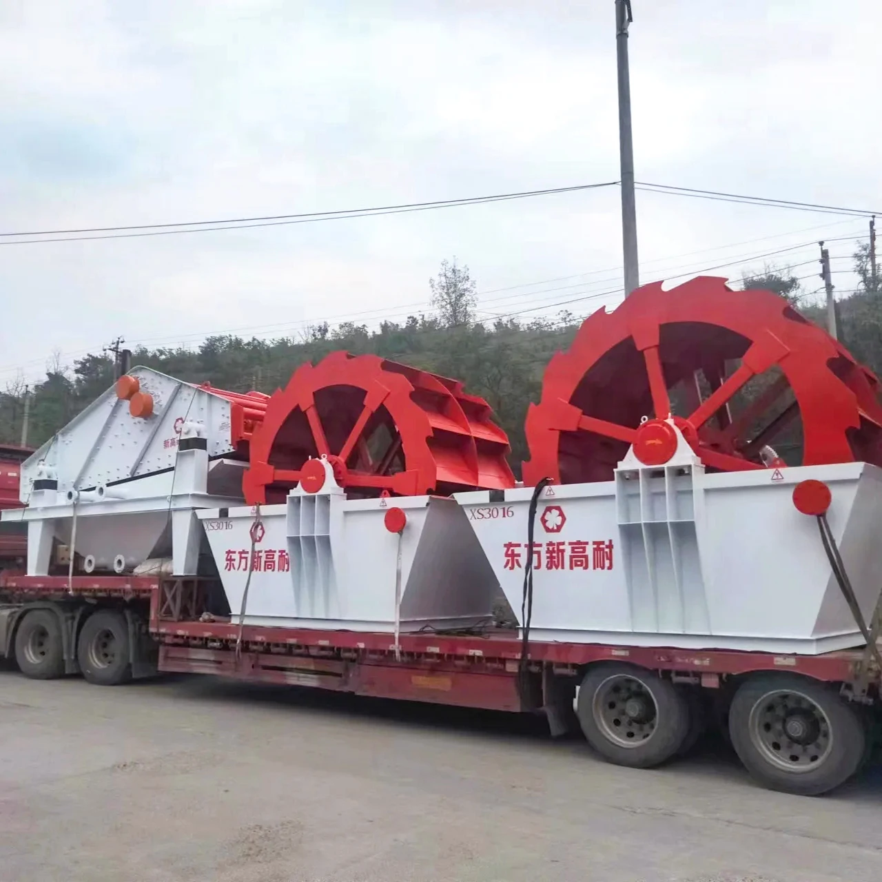 Professional River Stone Sand Washer Silica Sand Washing Plant For Limestone Granite Crushing Plant