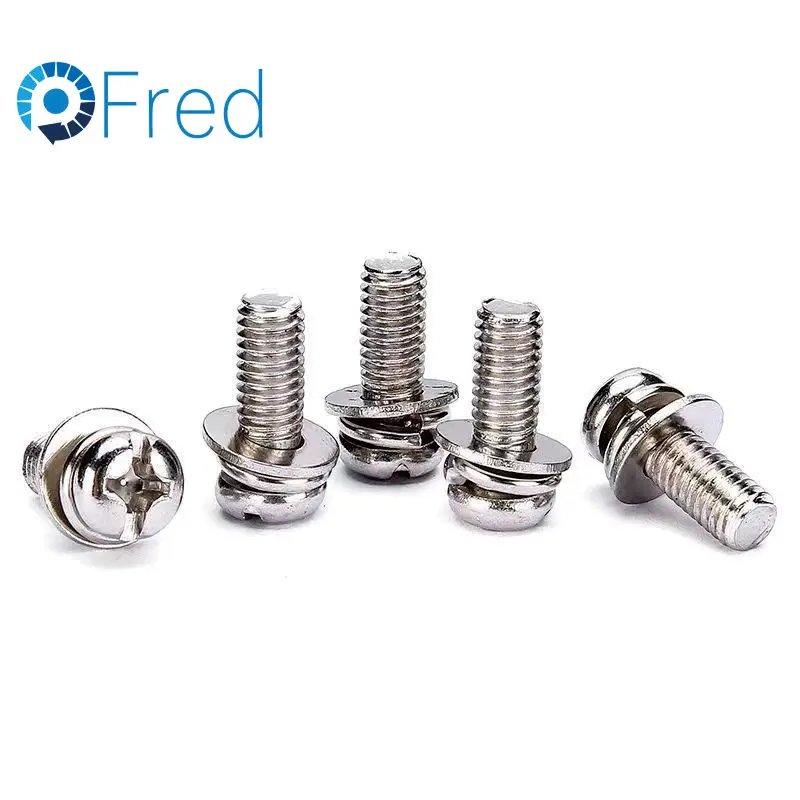 DIN7985 Stainless Steel 304/316 Pan Head Phillips Screws with Cross Recess Available in Inch and Metric System