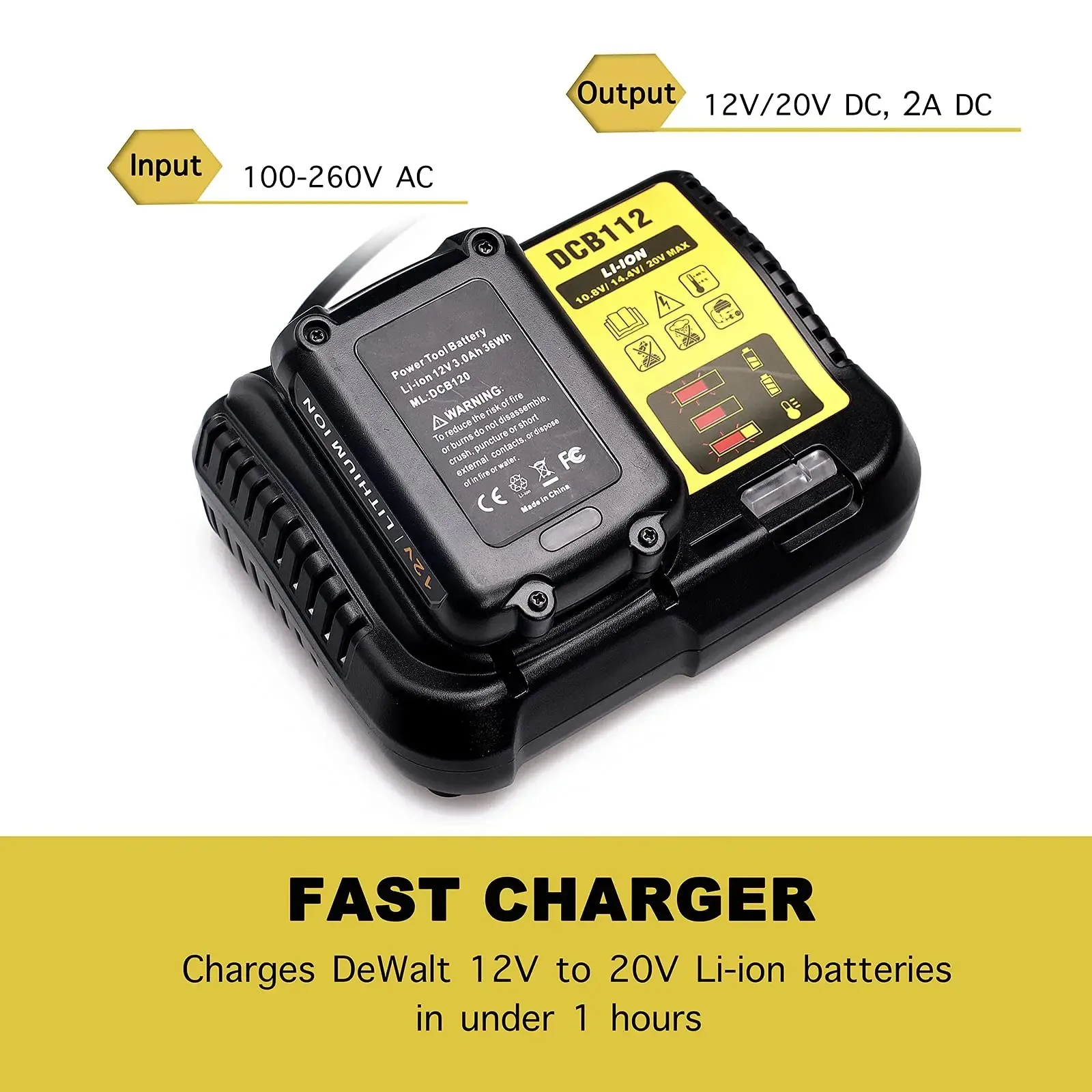 Power Tool Battery Charger Replacement 20v Dewalt Battery Charger Dcb112 For Cordless Drill Power Tool