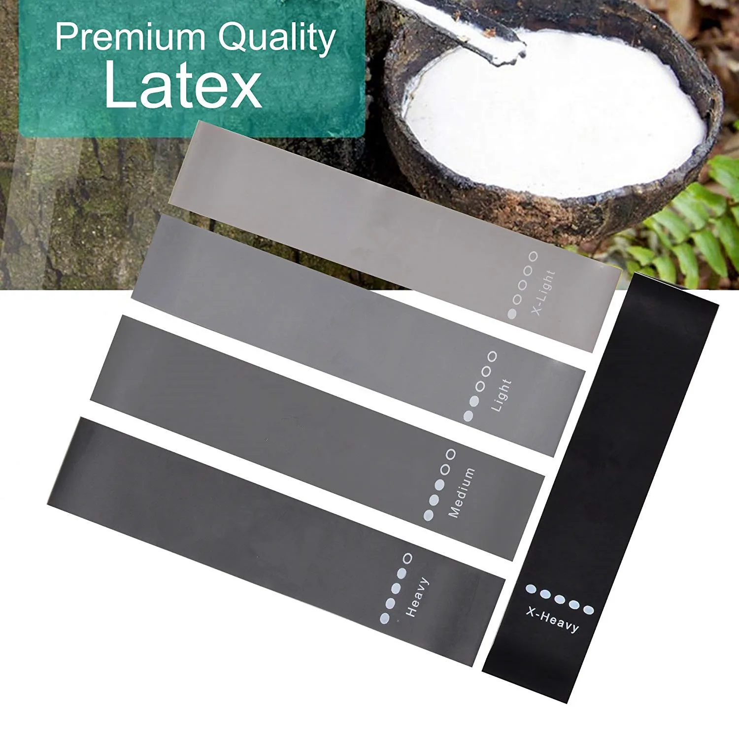 High Quality 100% Natural Latex Resistance Booty Loop Band Sport Bands Fitness Workout Bands With Carry Bag