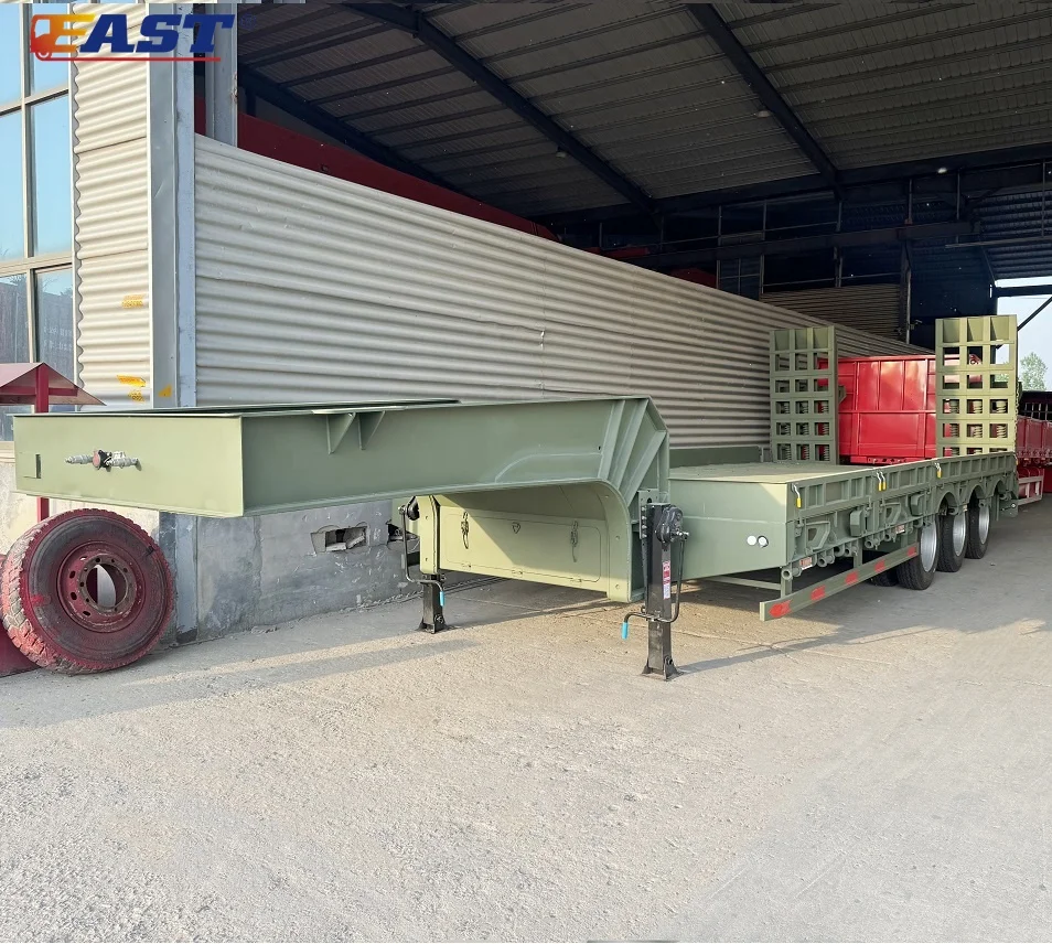 EAST 3 axle Low Bed Truck Trailer for sale lowboy trailer for sale