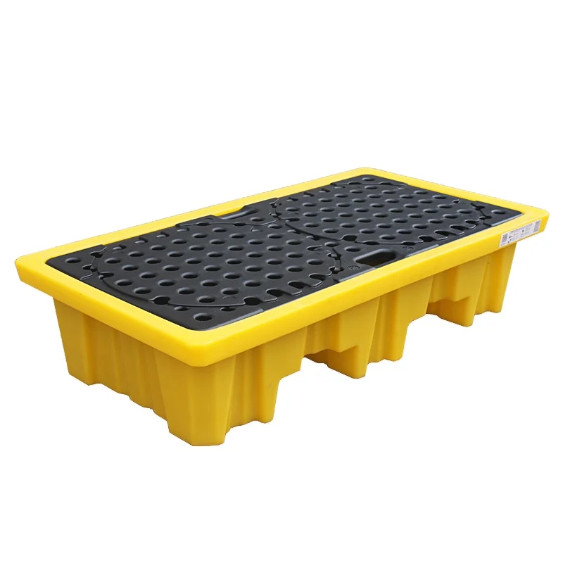 Factory Hot Sale Oil Injection Moulding Pallet Drum Spill Pallets For Storage LLDPE