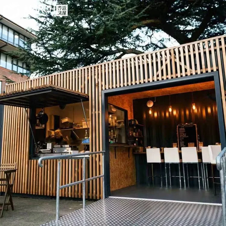 Mini Pop-up Shop Container Coffee Shop/Bar Fast-food Restaurant Convenience Store Prefab Shipping Container House