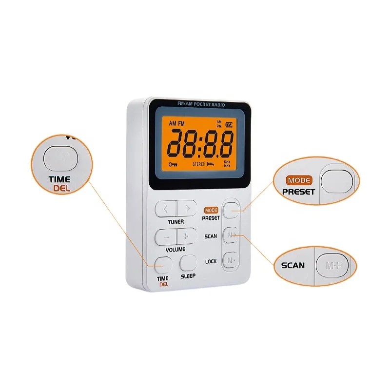 Горячая Распродажа, карманное радио Am Fm, идеально подходит для использования в помещении и на улице