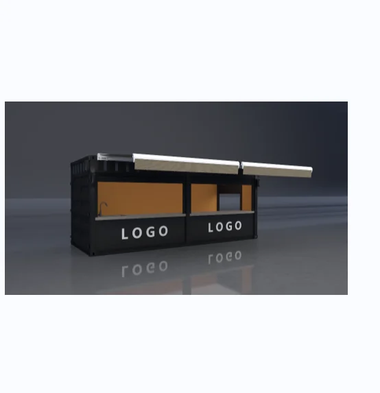 20ft container shop modular container kiosk Custom Design Turn-key Solution kiosk container bar
