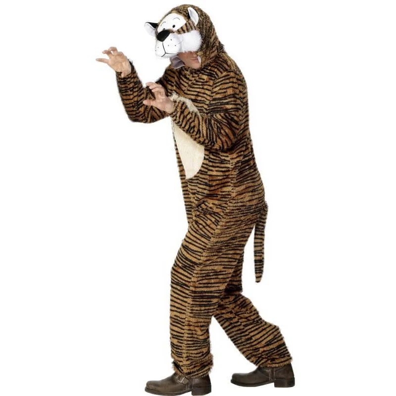 Funtoys cosplay customized brown muscle tiger animal cartoon mascot sexy tiger costumes for women