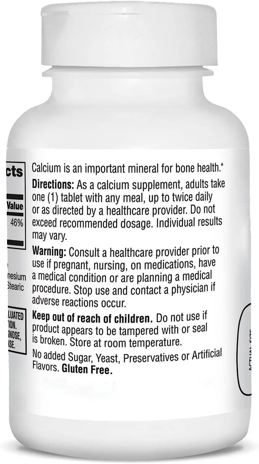 OEM Calcium Supplement 600 mg food supplement supplement bone calcium 75 tablets non-gmo an Organic