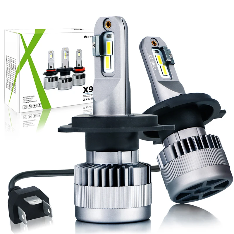  X9 H4 car led headlight bulb h4 high power wholesale