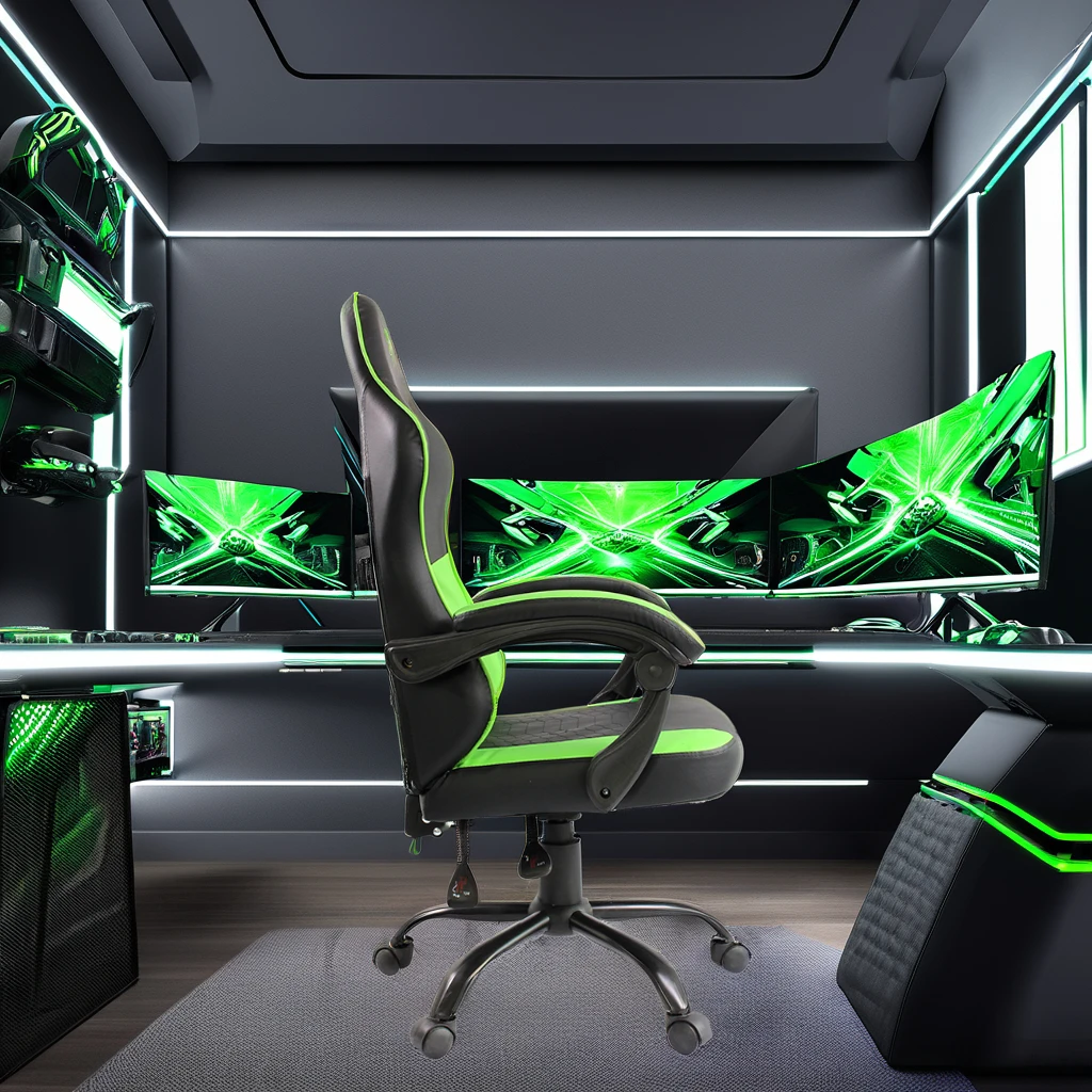 Factory Heavy Duty Commercial Gaming Swivel Chair Cheap Synthetic Leather for Office Use Optional with PVC and PU