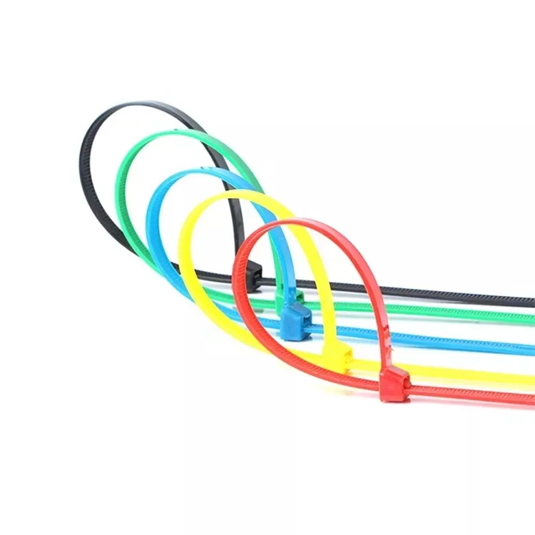 2.7x250mm Ali Baba Suppliers Industrial Safety Electric Cable Twist Nylon Soft Cable Tie Colored