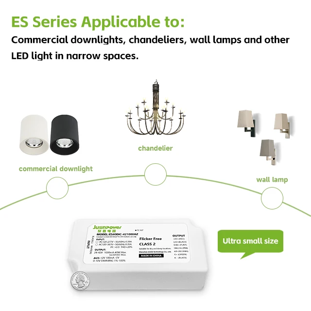 60W 600-1500mA Dim to Off Small size 0-10V Dimmer control LED drivers for NFC programming