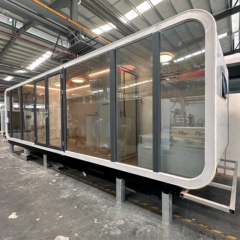 20 ft 40 ft outdoor Modern popular prefabricated house Small house Mobile studio office pod Apple cabin