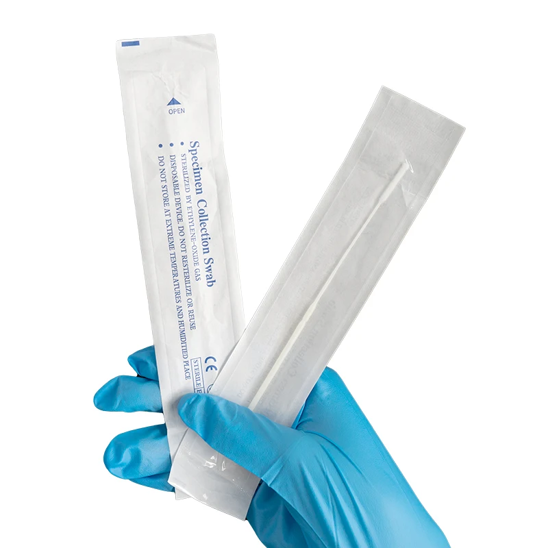 ODM OEM Medical Disposable Specimen Collection Sterile Flocked Nasopharyngeal Swab Throat Oral Nasal Swab