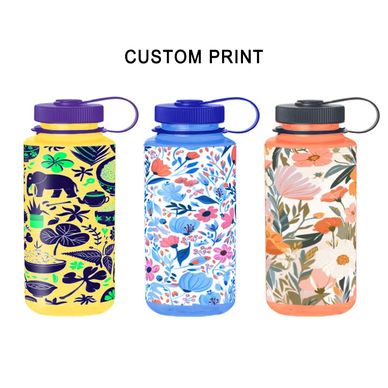 Custom Print 32 oz BPA Free Sports Water Bottle for School Gym Fitness Leak Proof Waterbottle Reusable Clear Tritan Water Bottle